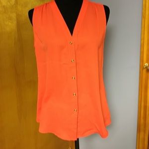 Banana Republic Sleeveless Blouse - Coral
